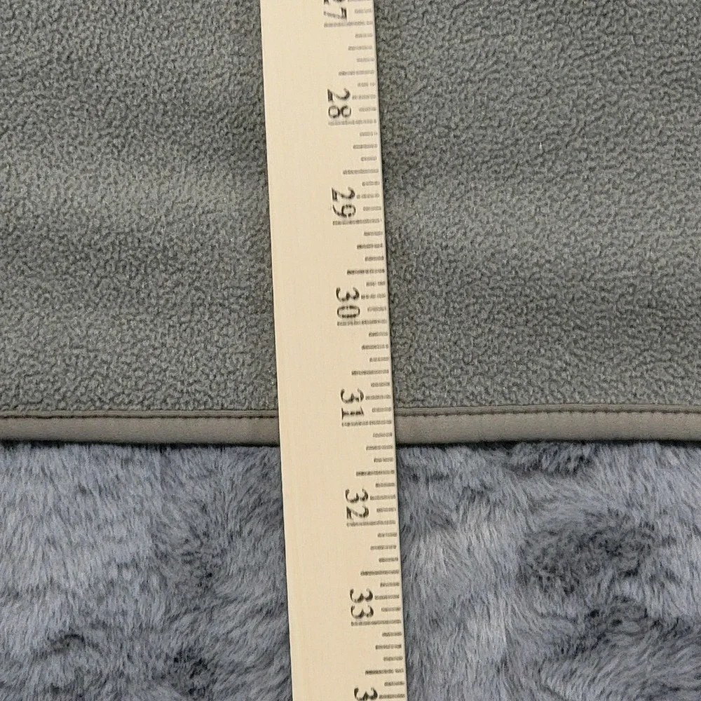 Patagonia Synchilla Marsupial Fleece Pullover Mens Large Gray 1/4 Zip Pockets